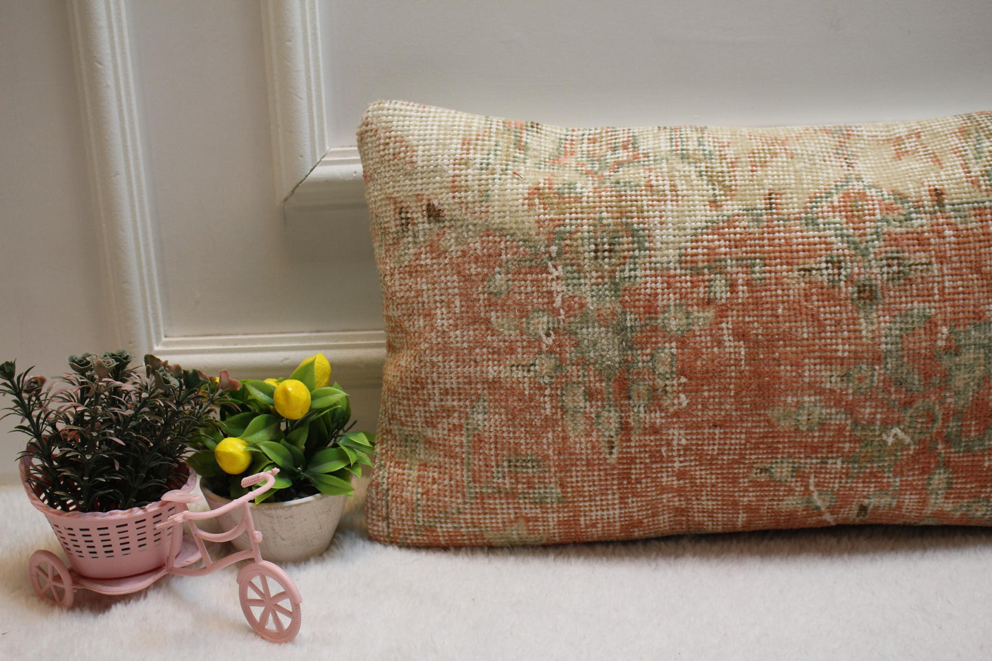 12x24 Inc. Lumbar Kilim Pillow Cover: Organic Wool Turkish Rug