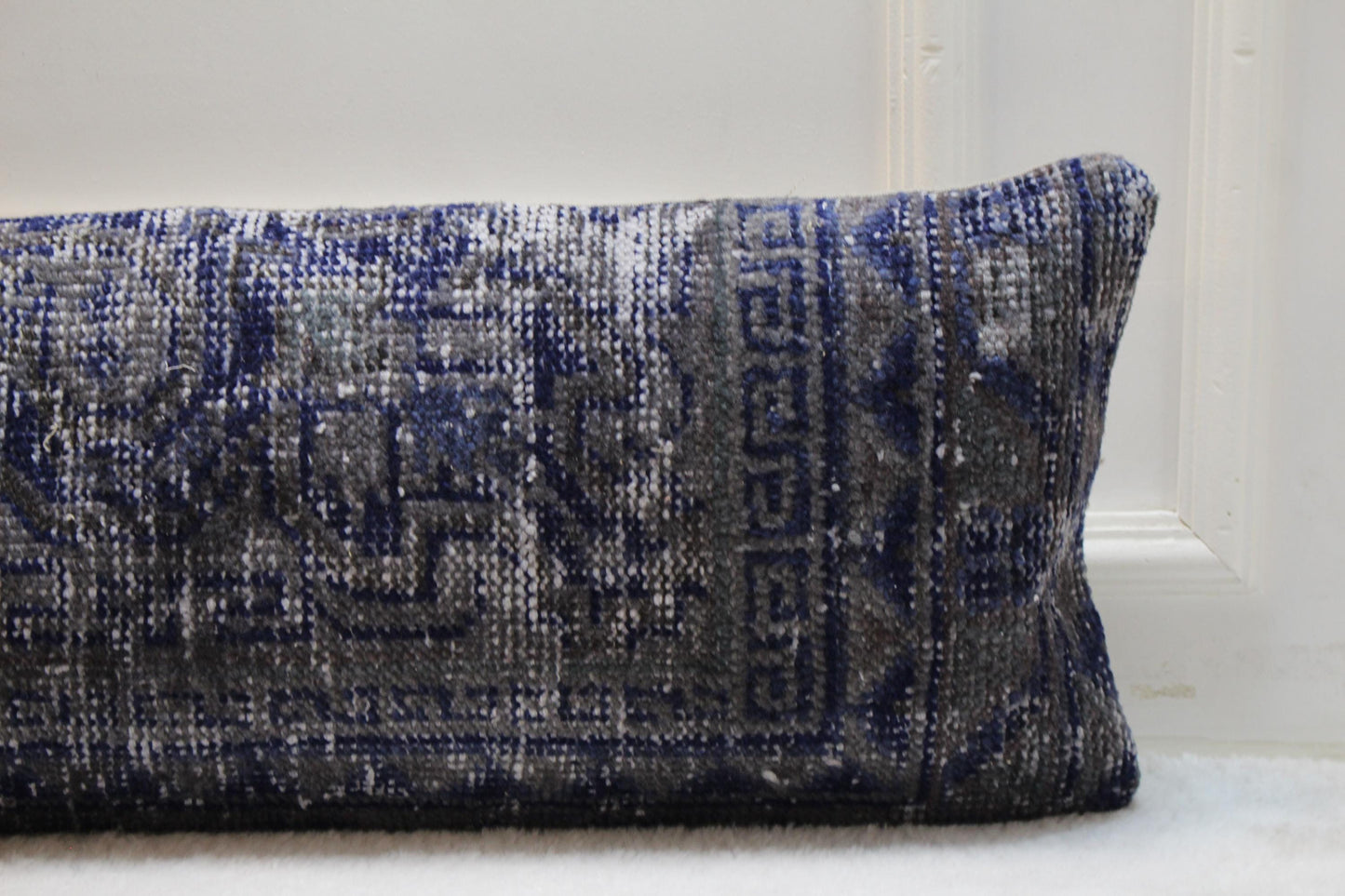 Handwoven Turkish Kilim Pillow – 30x120” Boho Floor Cushion