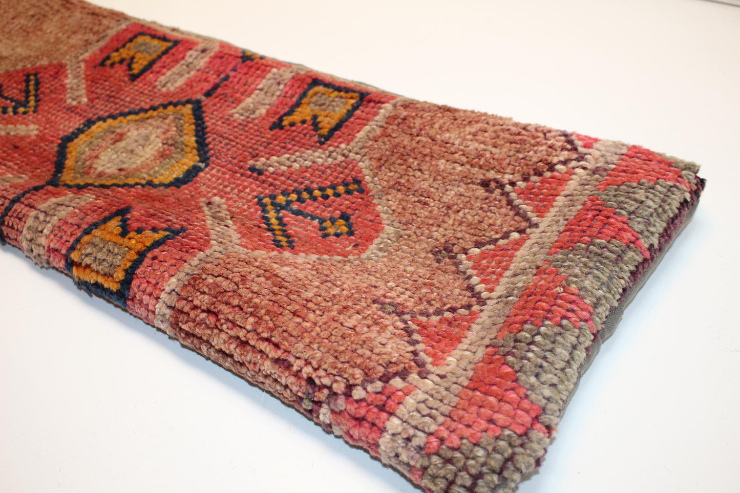 Mustard Tribal Medallion Motif, Handmade Wool Rug Textile