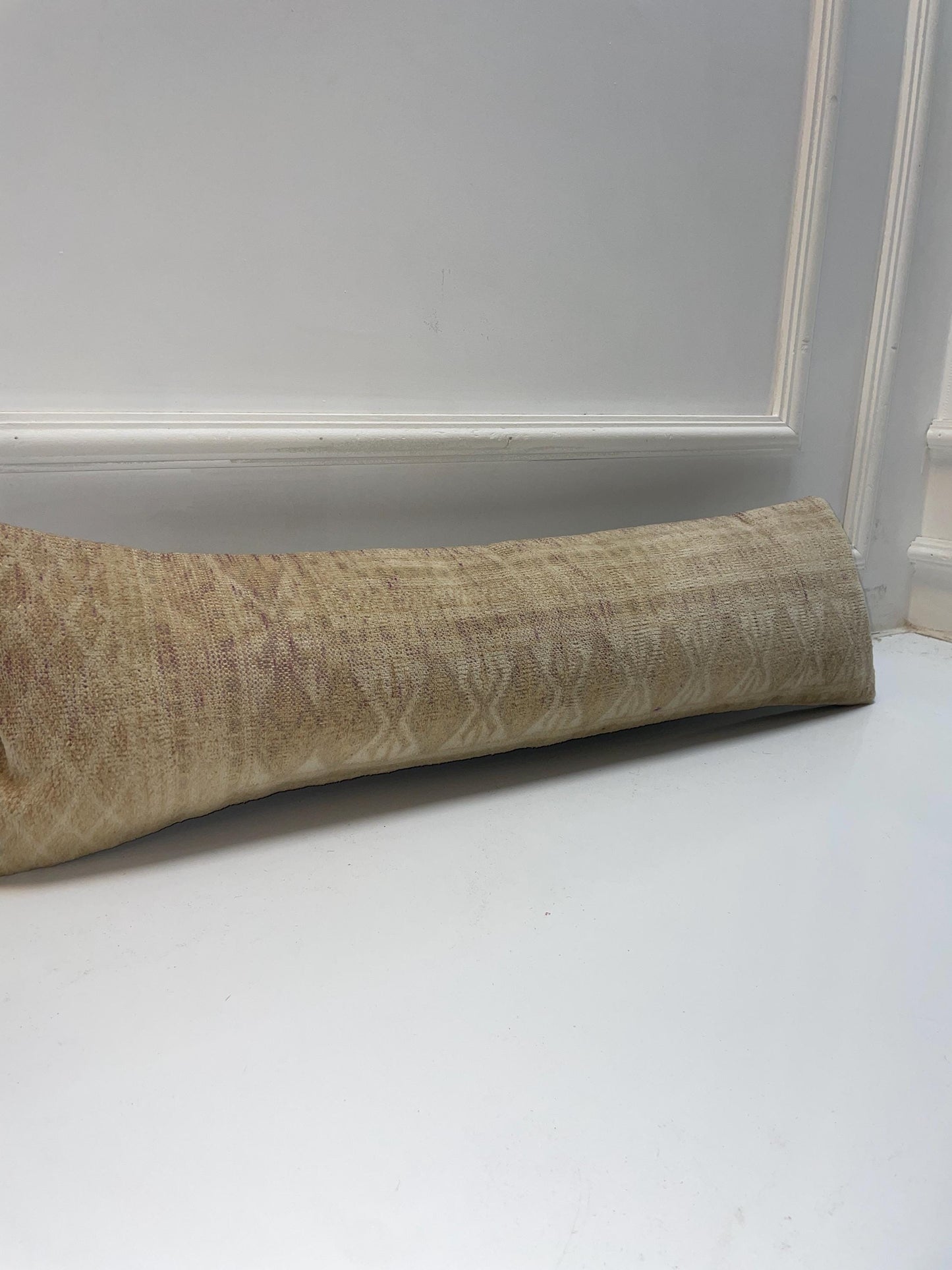 Neutral Beige Kilim Pillow Cover, Minimal Boho Farmhouse Decor, Long Rectangular Cushion