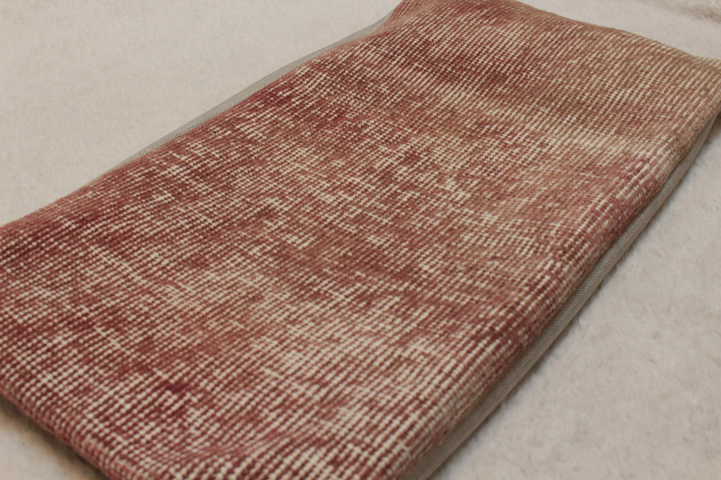 Handwoven Kilim Pillow Cover: Rustic Ethnic Wool Pillow (12x24)