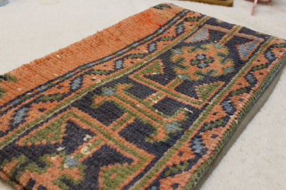 Handmade Kilim Pillow Cover: Upcycled Woven Rug, Boho Cushion (12x24 inch)