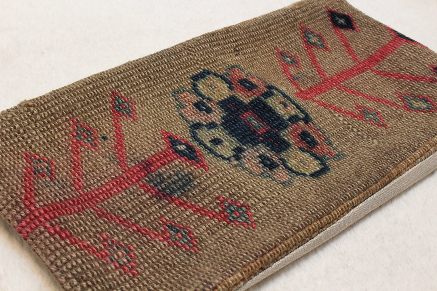 Handmade Kilim Lumbar Pillow Cover: Vintage Turkish Pillowcase (12x24 Inch)