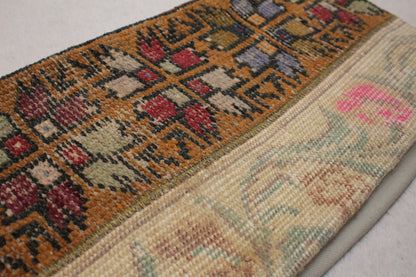 Handmade Turkish Rug Lumbar Pillow Cover: Patchwork Kilim, 12x24 inch