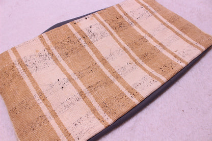 Handmade Kilim Pillow Cover: Striped Turkish Cushion (12x24 in)