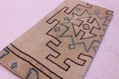 Handmade Turkish Rug Lumbar Pillow Cover: Boho Home Decor (12x24 inc)