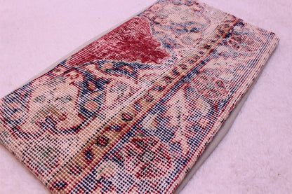 12x24 Turkish Rug Lumbar Pillow: Vintage Wool Kilim Cushion Cover