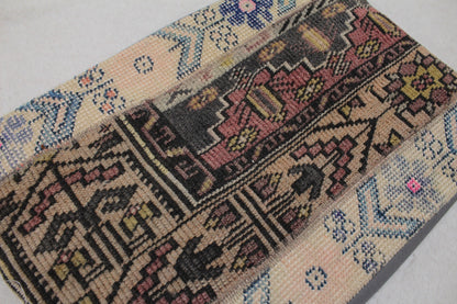 Handmade Kilim Lumbar Pillow Cover: Upcycled Anatolian Rug, 16x24 inch
