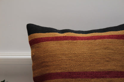 Handmade Kilim Pillow Cover: Boho Home Decor, 16x16 inch