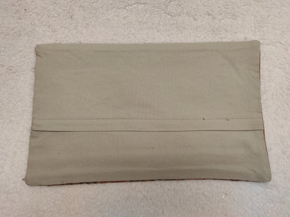 Striped Kilim Lumbar Pillow Cover: Organic Wool, 12x20 inch