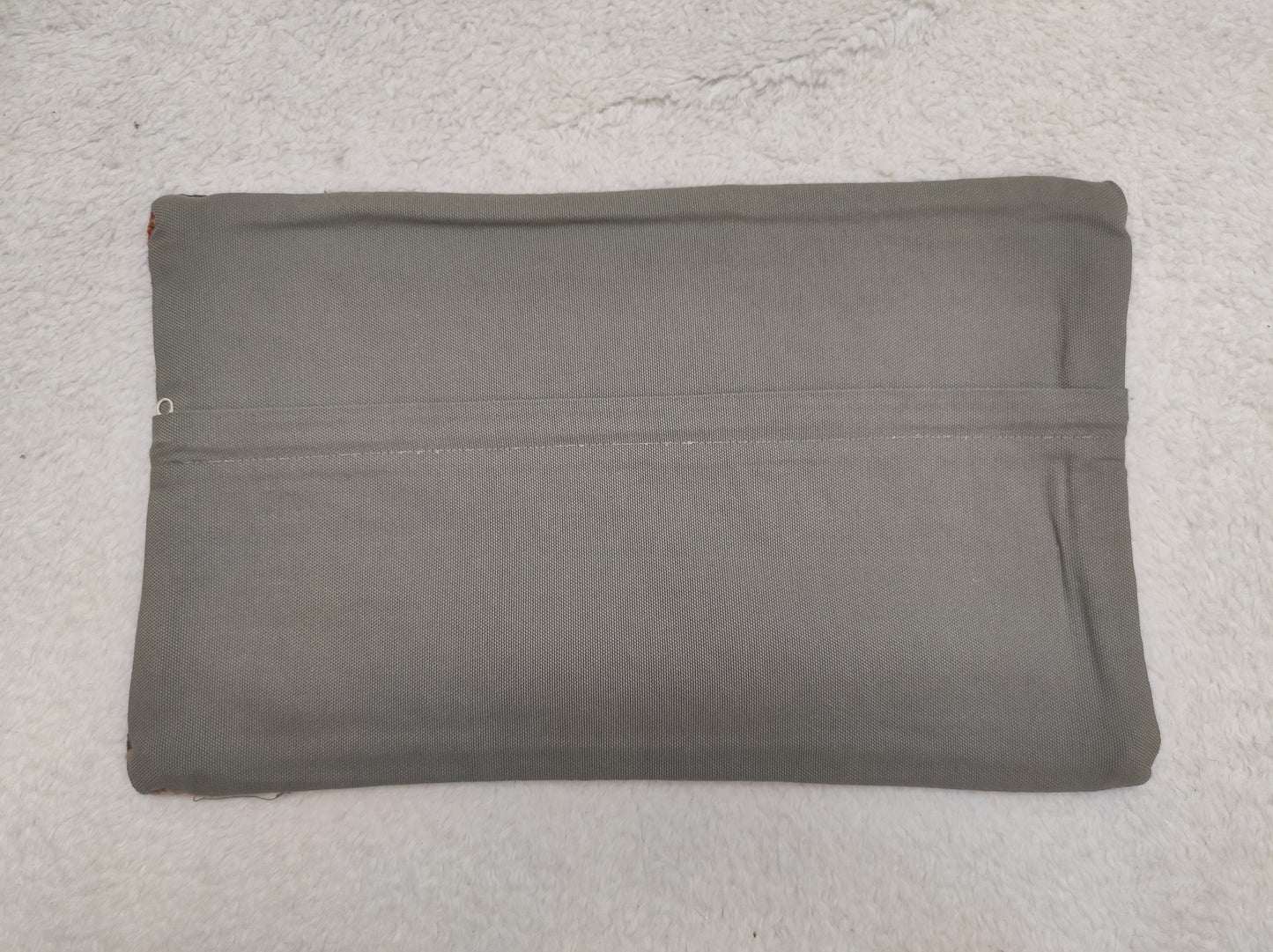 Handmade Kilim Lumbar Pillow Cover: Striped Woven Rug, 12x20 inch