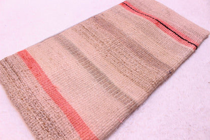 Handmade Kilim Pillow Cover: Organic Wool Turkish Cushion (12x24 inc)