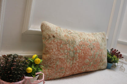 12x24 Inc. Lumbar Kilim Pillow Cover: Organic Wool Turkish Rug