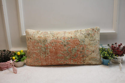 12x24 Inc. Lumbar Kilim Pillow Cover: Organic Wool Turkish Rug