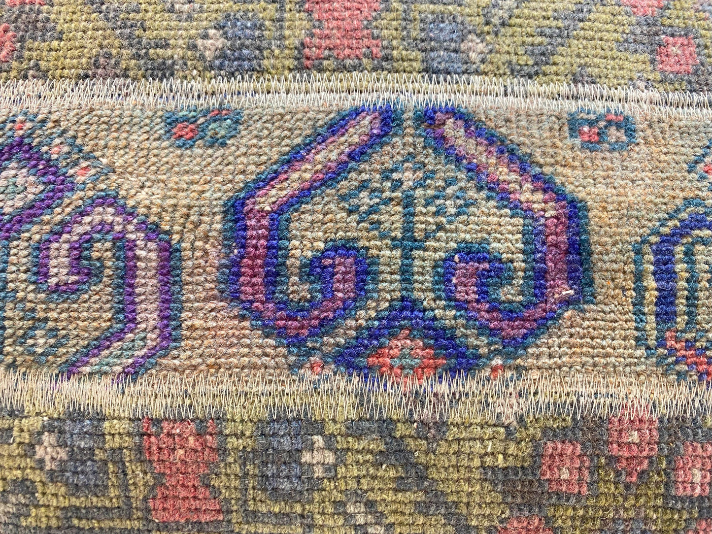 Handmade Wool Lumbar Pillow Cover: Vintage Turkish Kilim (16x24 in)