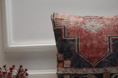 Handmade Turkish Kilim Pillow Cover: Boho Home Decor, 16x16 inch