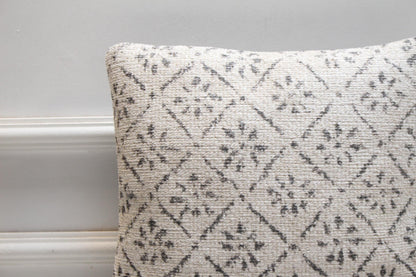 Handmade Kilim Pillow Cover: 16x16 Vintage Woven Throw Cushion