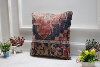 Handmade Turkish Kilim Pillow Cover: Boho Home Decor, 16x16 inch