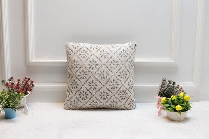 Handmade Kilim Pillow Cover: 16x16 Vintage Woven Throw Cushion