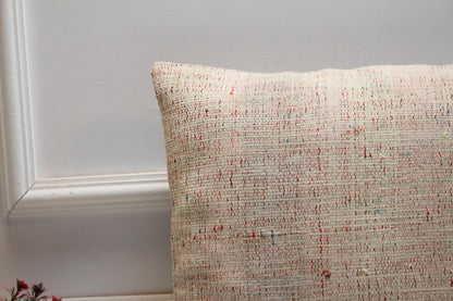 Handmade Kilim Pillow Cover: Upcycled Woven Rug, Ethnic Home Decor (16x16 inch)