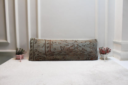 Handwoven Turkish Kilim Pillow Cover 12x36 – Antique Tribal Lumbar