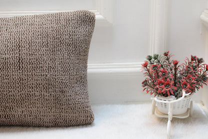Handmade Kilim Lumbar Pillow Cover: Upcycled Turkish Rug, 12x36 inch