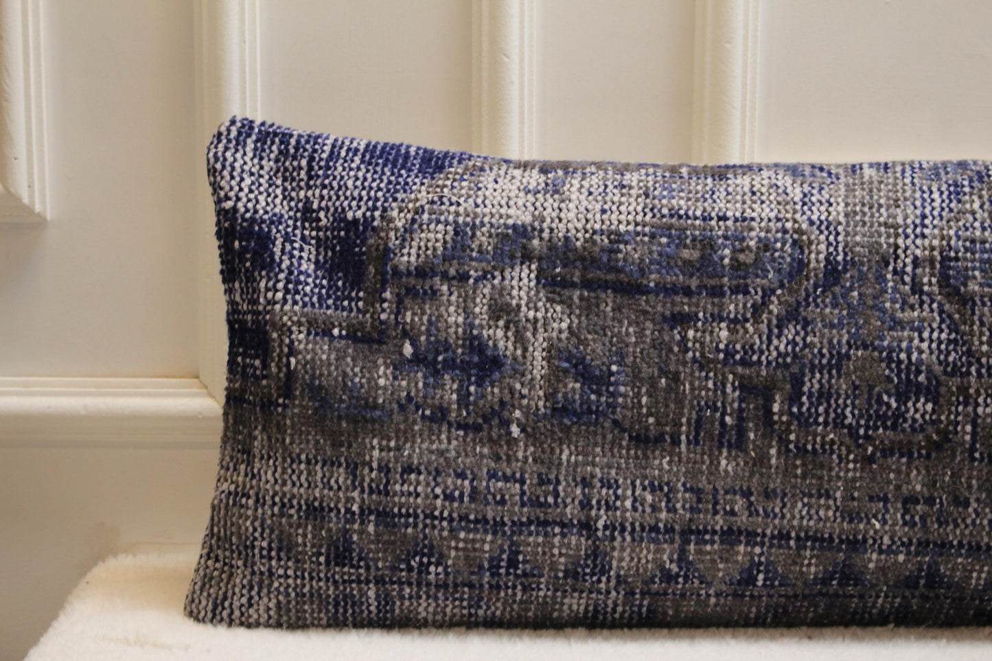 Handwoven Turkish Kilim Pillow – 30x120” Boho Floor Cushion