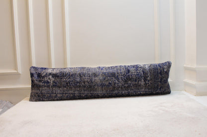 Handwoven Turkish Kilim Pillow – 30x120” Boho Floor Cushion