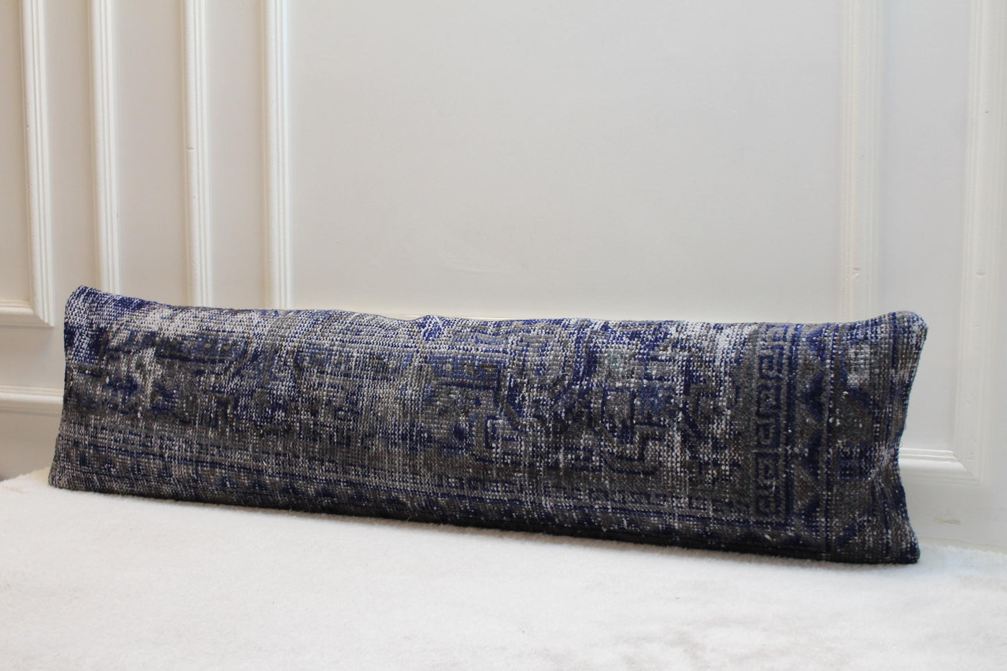Handwoven Turkish Kilim Pillow – 30x120” Boho Floor Cushion