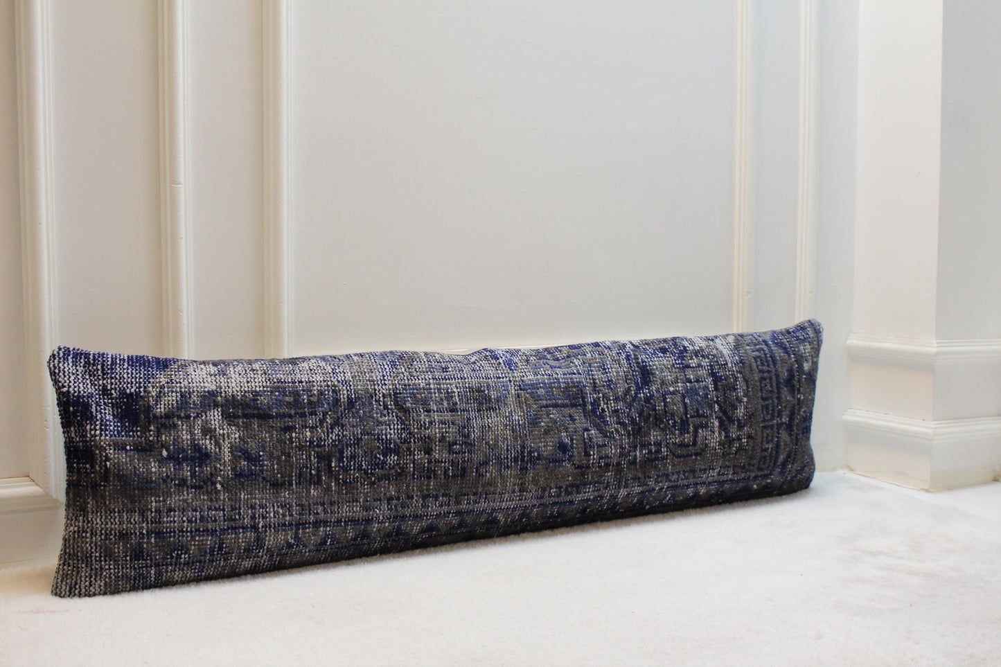 Handwoven Turkish Kilim Pillow – 30x120” Boho Floor Cushion
