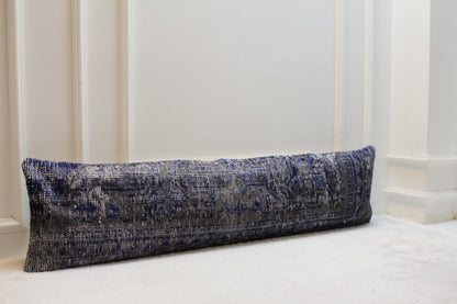Handwoven Turkish Kilim Pillow – 30x120” Boho Floor Cushion