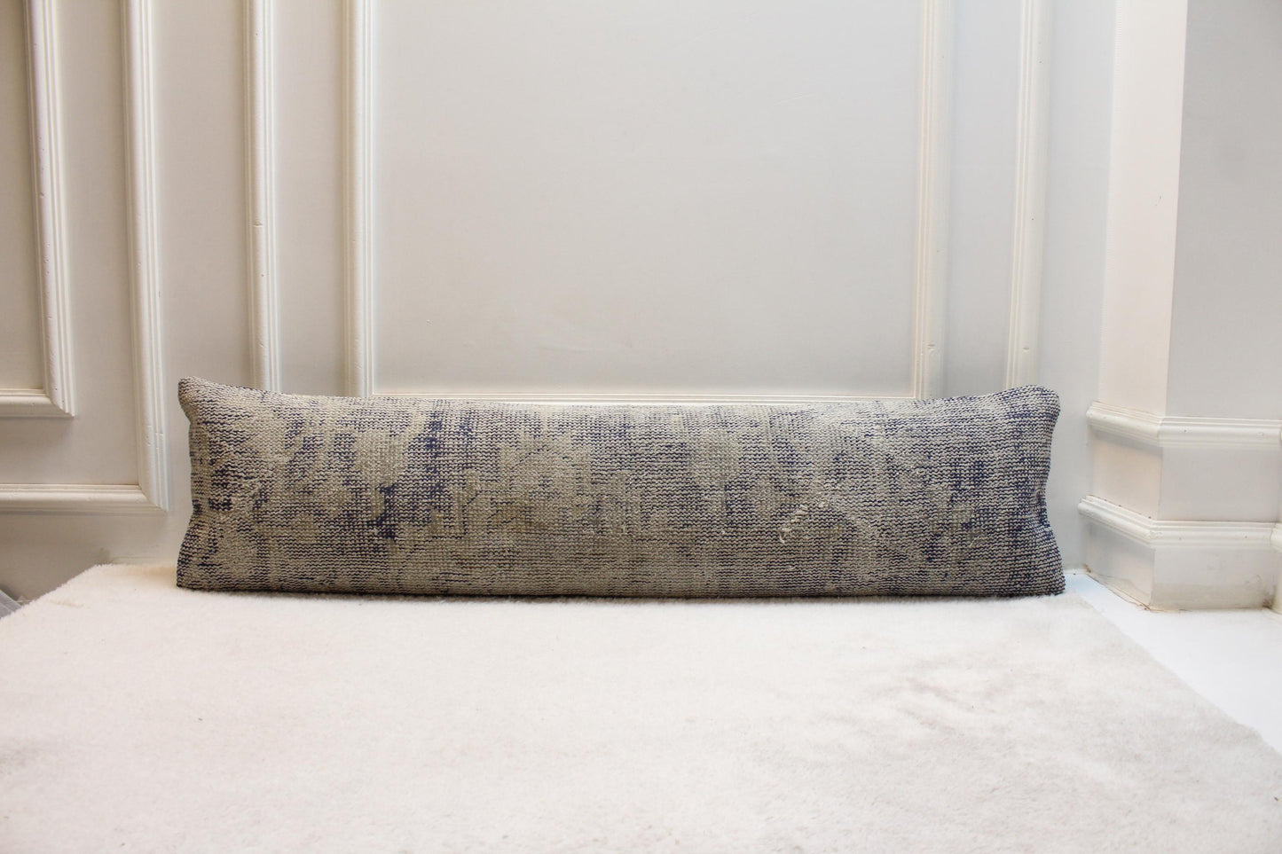 Handmade Long Kilim Pillow – 30x120 Inch Turkish Rug Lumbar Cushion