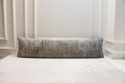 Handmade Long Kilim Pillow – 30x120 Inch Turkish Rug Lumbar Cushion