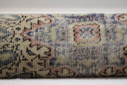 Vintage Turkish Kilim Lumbar Pillow: Boho Cushion Cover (12x48 in)