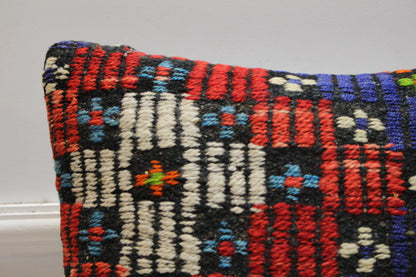 Square Kilim Pillow Cover: Vintage Turkish Wool, 16x16 inch