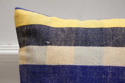 Handmade Turkish Kilim Pillow Cover: 16x16 Bohemian Home Decor