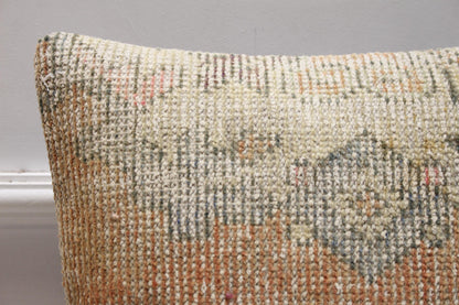 Handmade Kilim Pillow Cover: Upcycled Turkish Rug, Rainbow (16X16 inc.)
