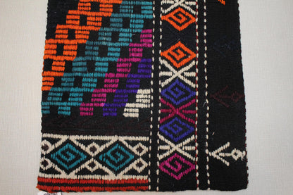 Handwoven Kilim Pillow Cover: Upcycled Wool Rug, Boho Decor (18x18 in