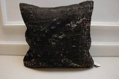 Handmade Kilim Pillow Cover: Upcycled Woven Rug, Rustic Home Decor