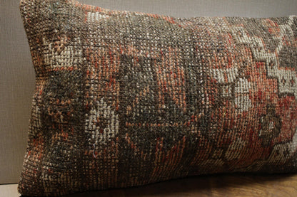 Handwoven Turkish Kilim Pillow Cover: Earthy Boho Home Decor
