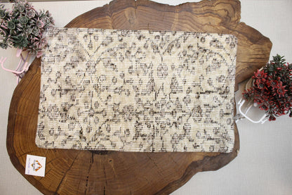 Handmade Kilim Pillow Cover: Beige Taupe Woven Rug Cushion