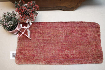 Handmade Kilim Pillow Cover: Upcycled Vintage Turkish Rug, Pink Boho Accent