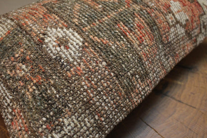 Handwoven Turkish Kilim Pillow Cover: Earthy Boho Home Decor