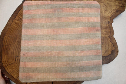 Handwoven Kilim Pillow Cover: Upcycled Wool Rug, Bohemian Accent