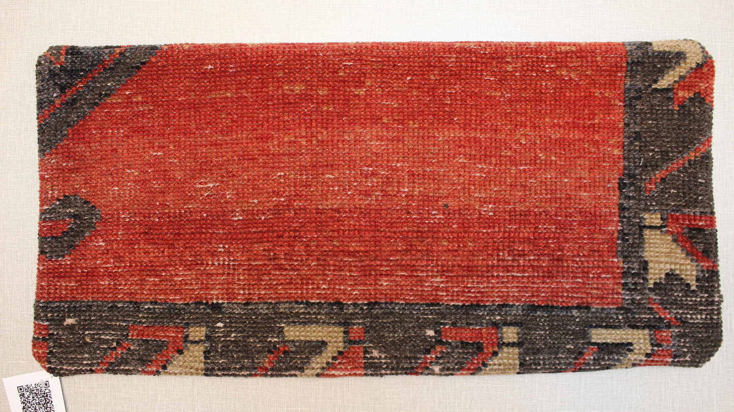 Handmade Kilim Pillow Cover: Upcycled Woven Rug, Rustic Bohemian Decor