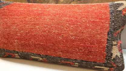 Handmade Kilim Pillow Cover: Upcycled Woven Rug, Rustic Bohemian Decor