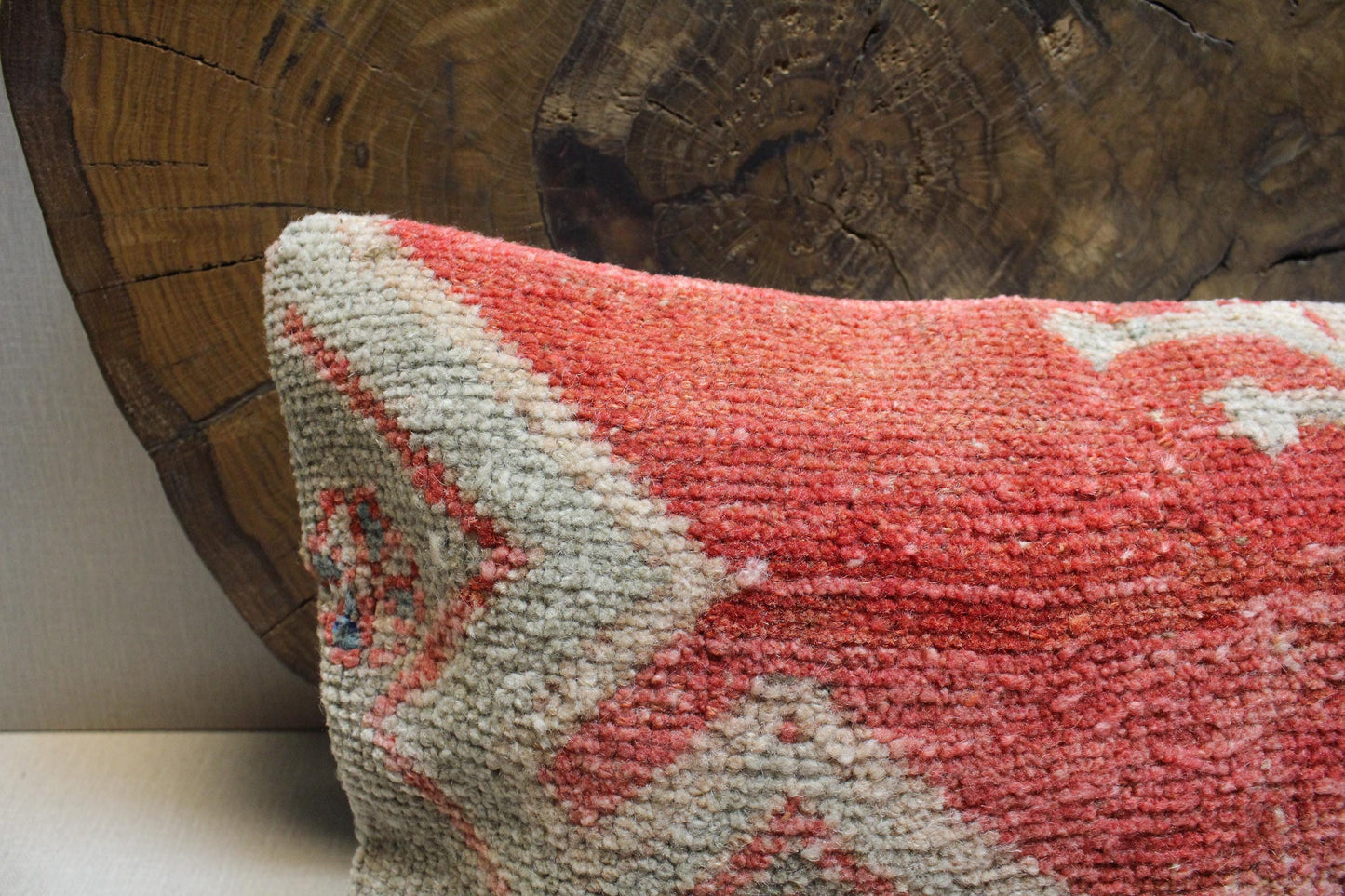 Upcycled Kilim Pillow Cover 16x24: Vintage Turkish Rug, Boho Lumbar Cushion