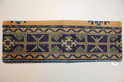 Handwoven Turkish Kilim Lumbar Pillow Cover 12x36: Boho Tribal Decor