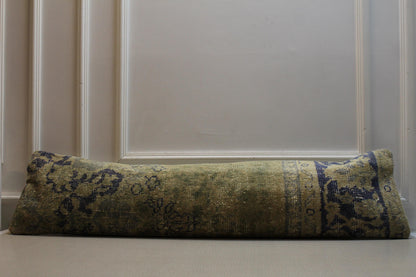 Vintage Turkish Rug Runner: Handmade Wool Anatolian Carpet