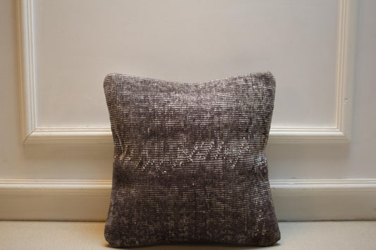 Handmade Turkish Kilim Pillow Cover, Vintage Woven Wool Cushion, Rustic Farmhouse Decorative Throw Pillow